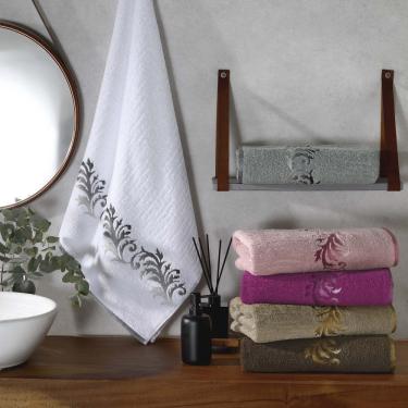 Imagem de Toalha De Rosto Eden Avulsa 01 Peça 450g/m² 80cm X 50cm 100% Algodão - Violeta