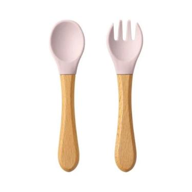 Imagem de Conjunto De Utensílios De Aprendizagem Para Bebês: Colher E Garfo De S