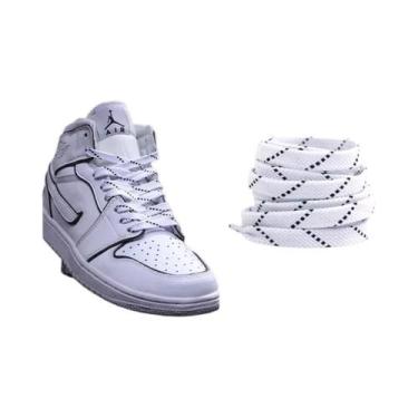 Imagem de Cadarços Elásticos De Cores Mistas Para Tênis AF1 AJ 100 120 140CM Cad