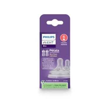 Imagem de Bicos Pétala 3.0 Philips Avent com válvula anticólicas, fluxo Para Líquido Espesso (fluxo 6), pacote com 2, SCY966/02