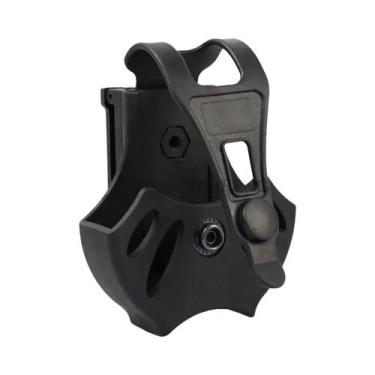 Imagem de Coldre Tático Rotativo 360 Graus Para Algemas Com Clipe De Cinto Milit