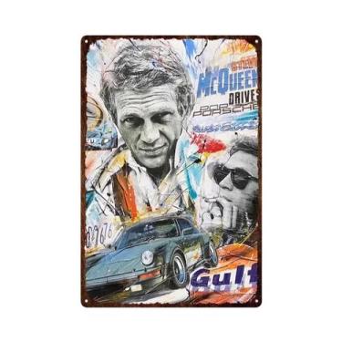 Imagem de Placa De Metal Vintage Gulf Gasoline, Arte De Parede Decorativa Para G