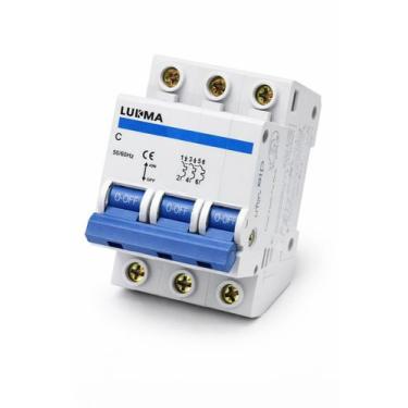 Imagem de Disjuntor Tripolar 3P Curva C 10A 16A 20A 25A 32A 40A 50A 63A 70A 80A 