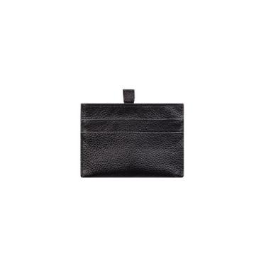 Imagem de Porta cartões de couro floater Yan - Vira Vento, Preto