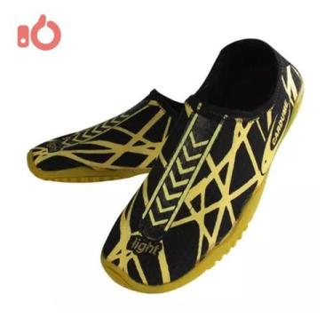 Imagem de Sapatilha Beach Tênis Light Cardume Trilha Jet Ski Pesca, 41, Amarelo