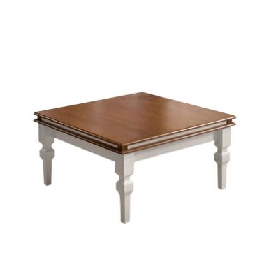 Imagem de Mesa de Centro Manchester 2039 Linz Móveis - Off White/Imbuia Glazer