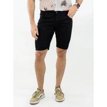 Imagem de Bermuda Skinny Masculina Sarja Preta Elastano Anticorpus-Masculino