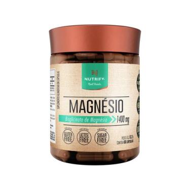 Imagem de Magnesio Bisglicinato 1400mg 60cps Nutrify- Original, Sem sabor