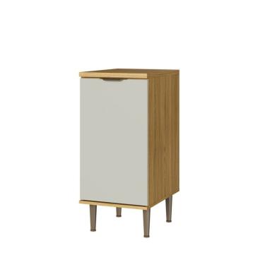 Imagem de Balcão de Cozinha 40 Cm Copenhague 1 Porta Ipê/Sabbia - Decibal