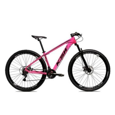 Imagem de Bicicleta Aro 29 Ksw 24 Marchas Freios a Disco e Trava, Rosa, Preto, 1