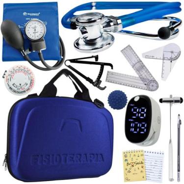 Imagem de Kit Fisioterapia Maleta Goniometro Martelo Buck Completo - Love Saude,
