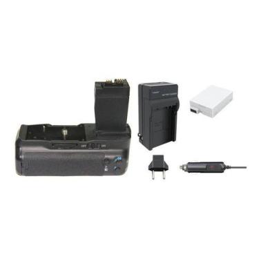 Imagem de Kit Battery Grip BG-E8 + 1 Bateria LP-E8 MemoryTec + Carregador para C