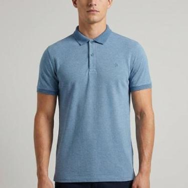 Imagem de Camisa Polo Dudalina Mouline Gola Textur Masculino-Masculino
