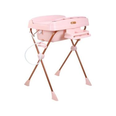 Imagem de Banheira de Bebê com Trocador Burigotto Millenia + Moun Amour Rosa, Ro