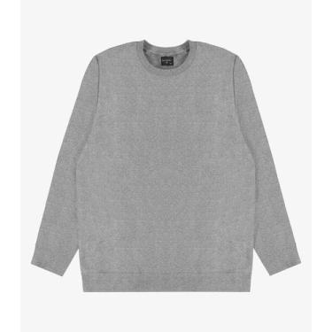 Imagem de Moletom Masculino Felpado Básico Diametro Cinza, GG, Cinza