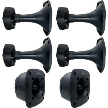Imagem de Kit 4 Driver Tsr 720wrms 4 Corneta Curta + 2 Tweeter Som - ORION