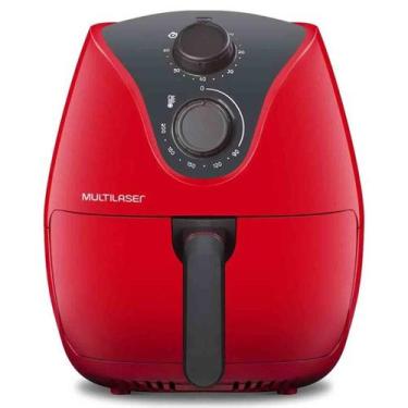 Imagem de Fritadeira AirFryer Multilaser familia 4litros original 220V, Vermelho
