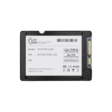 Imagem de SSD Ntc 120gb 2.5 Sata Iii para Armazenamento com Leitura 530mb-s e Gravação 450mb-s NTC