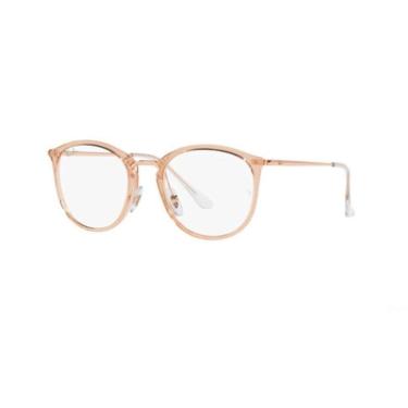Imagem de ARMAÇÃO DE GRAU UNISSEX TRASPARENT LIGHT BROWN RAY BAN 0RX7140 8124 51-Feminino