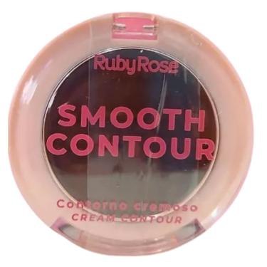 Imagem de Contorno Cremoso para Maquiagem Smooth Contour Hb-m201 Definição do Rosto Textura Leve e Macia Ebony Ruby Rose