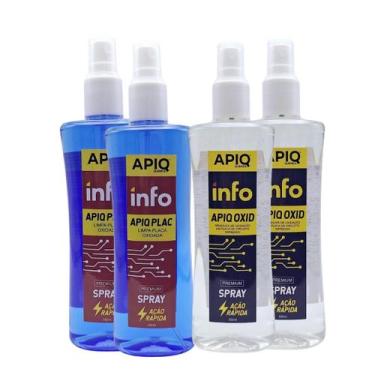 Imagem de Kit Solução Para Limpeza De Placa Oxidada Com 4 Unidades - Apiq Quimic
