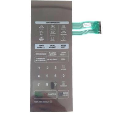 Imagem de Membrana Teclado Microondas LG Mh7043 Ra Mh7053r Espelhada PAI