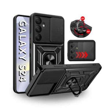 Imagem de Capa Capinha Armor Ring Militar Galaxy S24 Anti Impacto Proteção Total