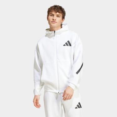 Imagem de Jaqueta Adidas ZNE Masculina, Branco, GG