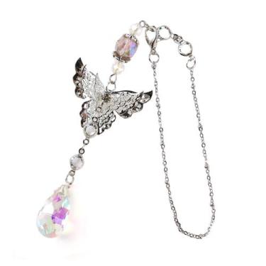 Imagem de Pingente Borboleta de Cristal LuneClat 20 cm para Pendurar