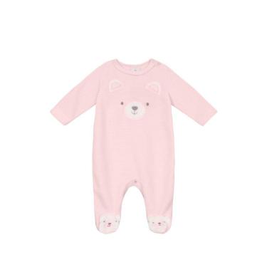 Imagem de Macacão bebê unissex com bordado de ursinho Brandili Baby