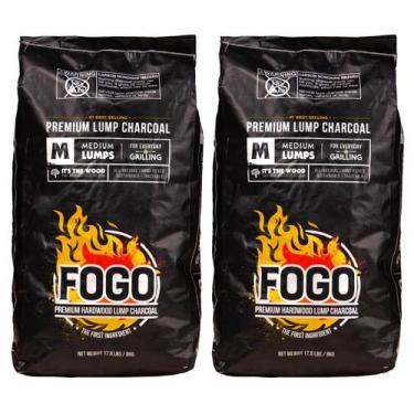 Imagem de Carvão Vegetal Premium de Madeira Dura FOGO 8 kg, 2 Unidades