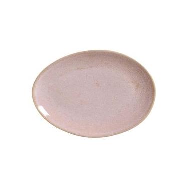 Imagem de Conjunto com 6 Pratos de Sobremesa Oval Orgânico Litchi 22,5x16,5x2,5cm