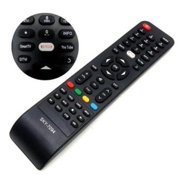 Imagem de Controle Remoto Philco Smart Tv 3d Netflix Youtube Sky 7094