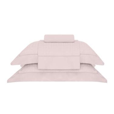 Imagem de Kit Jogo de Lençol Buddemeyer 4 Peças Cama Casal 300 Fios Cetim Damask