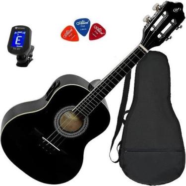 Imagem de Cavaquinho Eletroacústico GIANNINI CS-14 EP Preto + Capa + Afinador + 