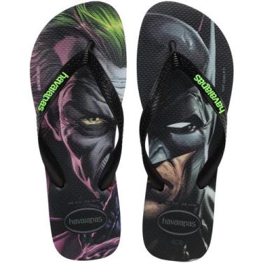 Imagem de Chinelo Havaianas Top Heróis DC - Preto, 37