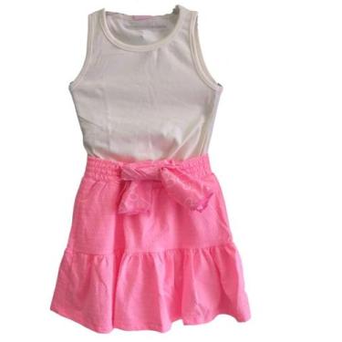 Imagem de Conjunto Blusa Regata E Shorts Saia Com Lenço Personalizado - By Gus, 
