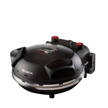 Imagem de Forno de Pizza Elétrico Ariete 909 Preto 1200W 110V - Pedra Refratária