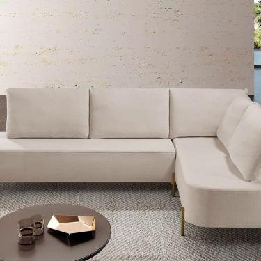 Imagem de Sofá de Canto com Chaise Londres Branco