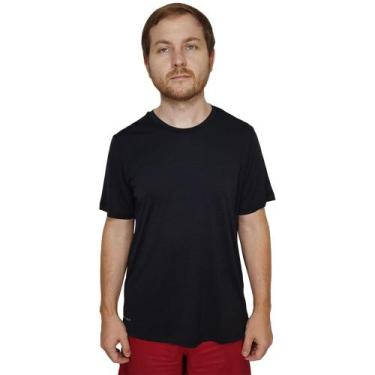 Imagem de Camiseta Kanxa Mescla Ice Preto Masculina, P, Preto