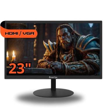 Imagem de Monitor Brazil Pc 23'' LED, Full HD, Widescreen, HDMI/VGA, 60hz, 23w-7