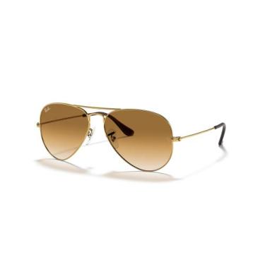 Imagem de Óculos de Sol Ray ban RB3025L 001/51 58 Aviador Marrom Original