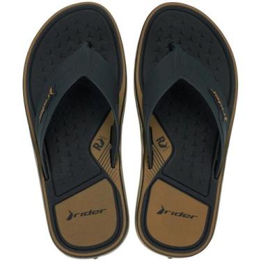 Imagem de Chinelo Masculino de Dedo Conforto Leve Casual Weekend Rider, Bege, Ci