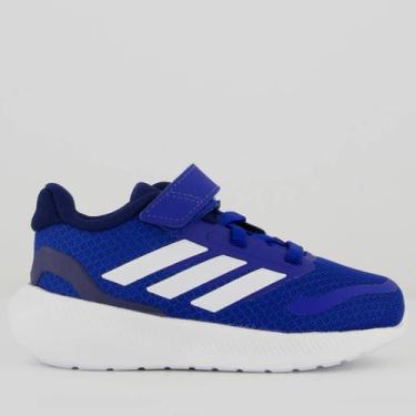 Imagem de Tênis Adidas Runfalcon 5 EL Kids Azul e Branco, 17