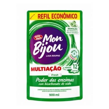 Imagem de Sabão Lava Roupas Líquido Mon Bijou Multiação Fresh 900ml