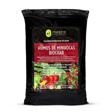 Imagem de Humus De Minhoca Mestre Jardineiro Com Biochar 2kg