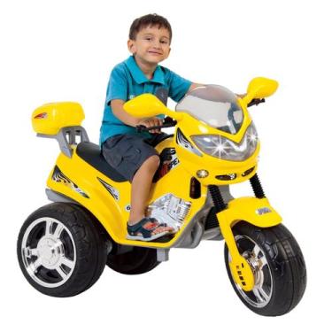 Imagem de Moto Elétrica Infantil Grande Triciclo Cromada Speed 6v -  Magic Toys