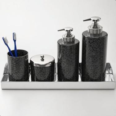 Imagem de Porta Shampoo De Parede Inox Suporte Com Adesivo 3m SF.DF - ShopForte