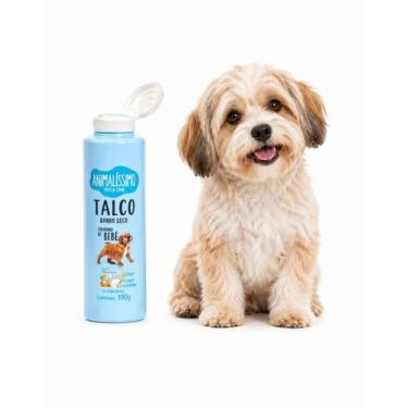 Imagem de Talco Banho Seco Cheiroso Cães 100ml Cachorro Animalissimo - Cheirinho