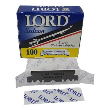 Imagem de 100 Lâminas De Barbear Lord Saloon - Meia Lâmina